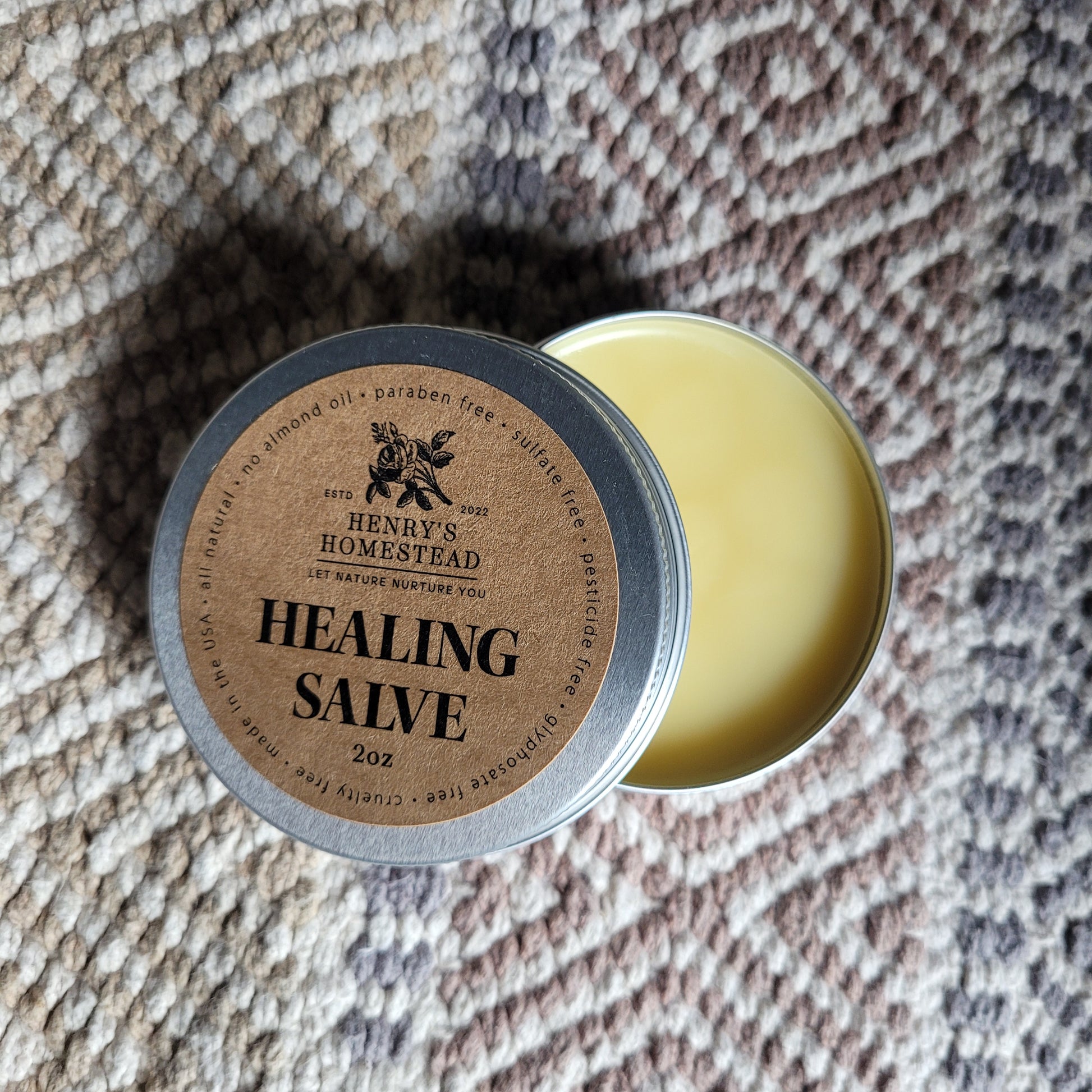 Herbs For Ailment Calendula Herbal Wound Healing Salve – 2oz Balm For Eczema, Cuts & Diaper Rash